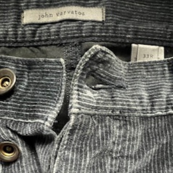 John Varvatos Blue soft corduroy pants - Picture 3 of 4